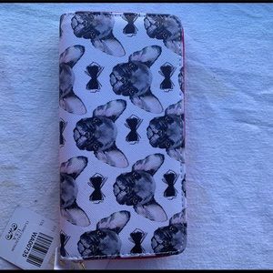 Frenchie zipper wallet
